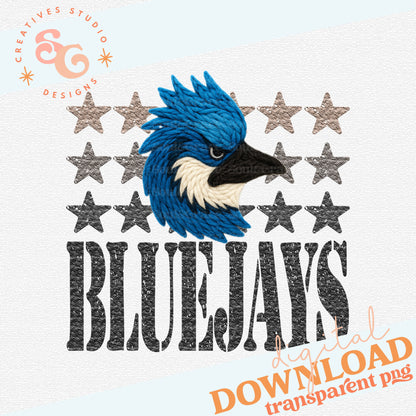 YARN MASCOTS BLUEJAYS