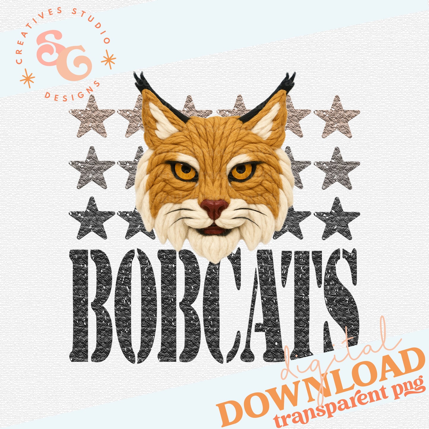 YARN MASCOTS BOBCATS