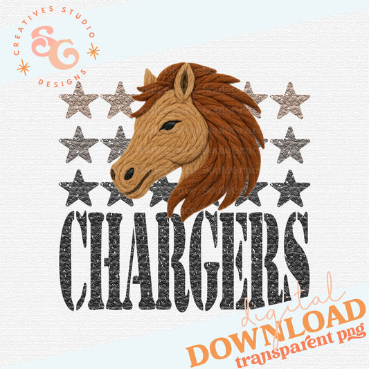 YARN MASCOTS CHARGERS