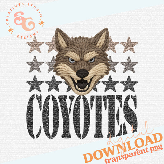 YARN MASCOTS COYOTES