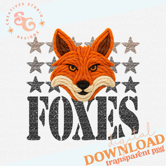YARN MASCOTS FOXES