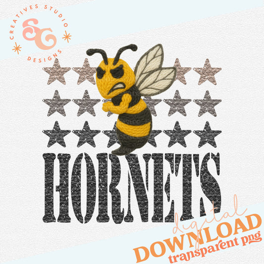 YARN MASCOTS HORNETS