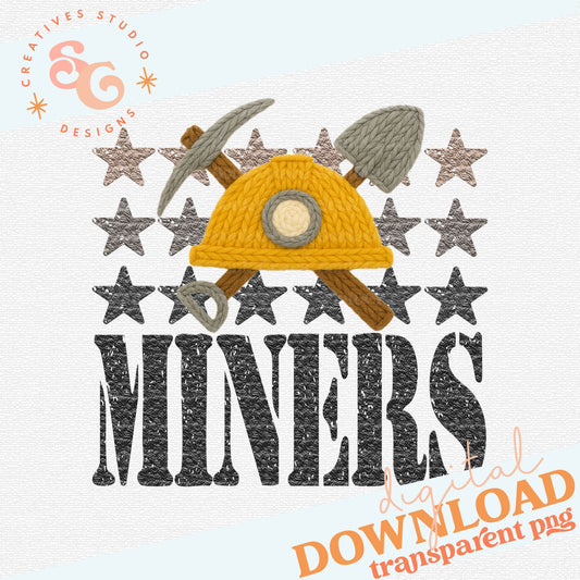 YARN MASCOTS MINERS