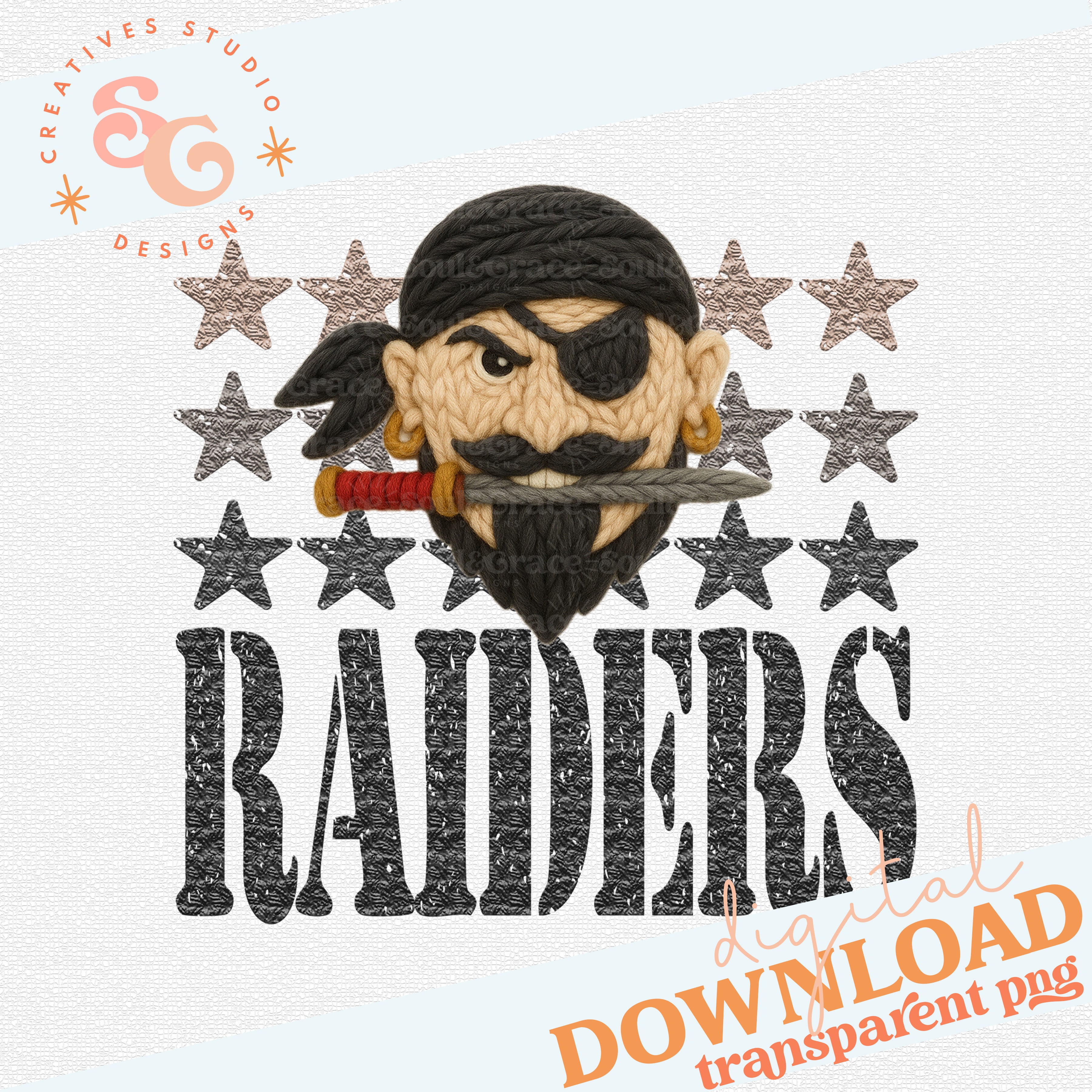 YARN MASCOTS RAIDERS – Soul & Grace Designs