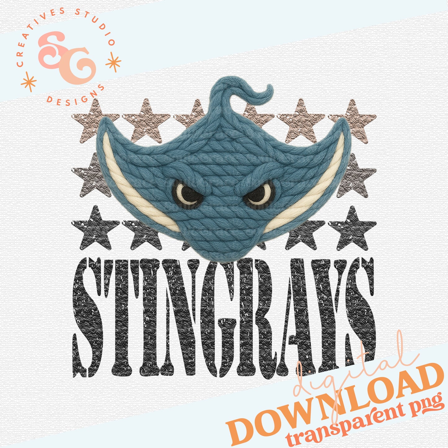 YARN MASCOTS STINGRAYS