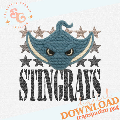 YARN MASCOTS STINGRAYS