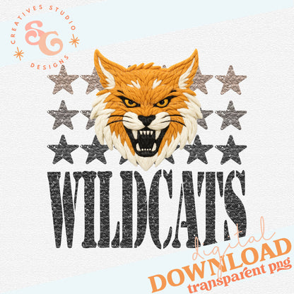 YARN MASCOTS WILDCATS