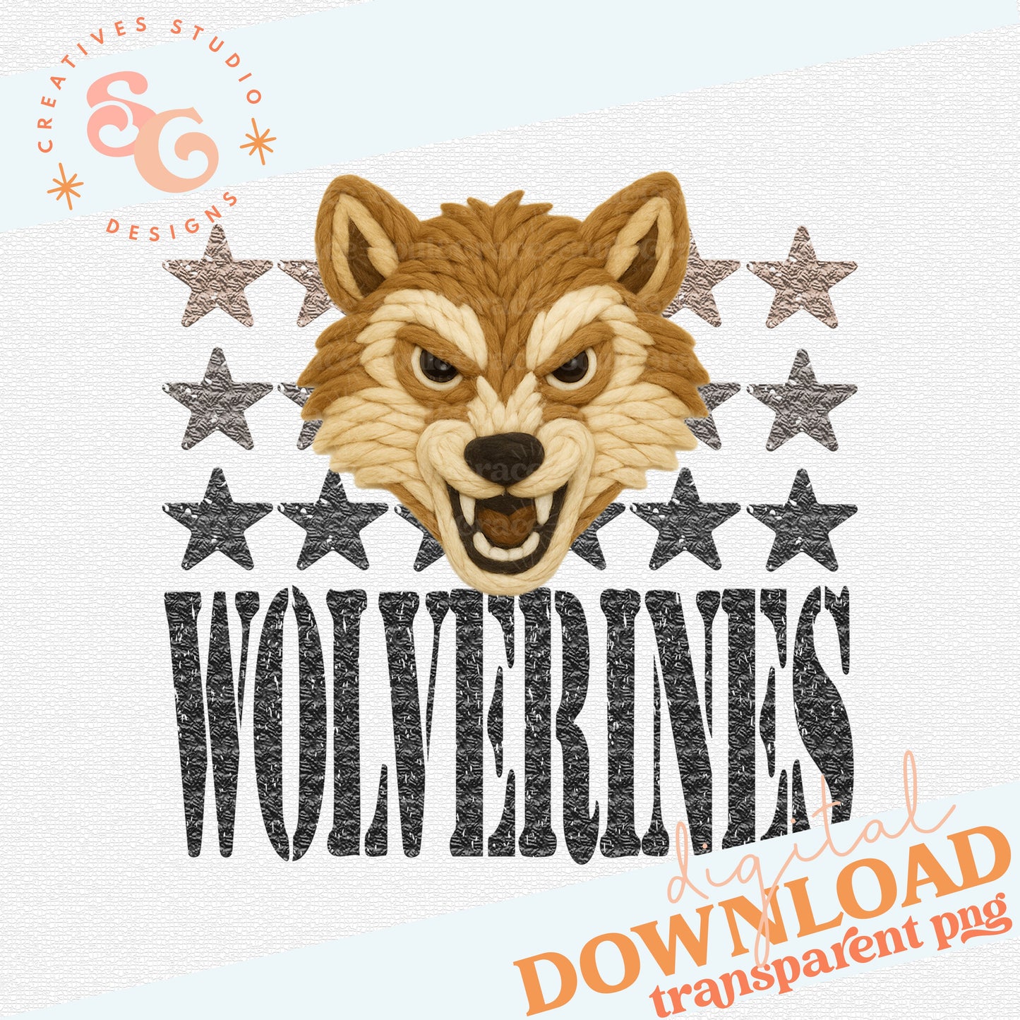 YARN MASCOTS WOLVERINES