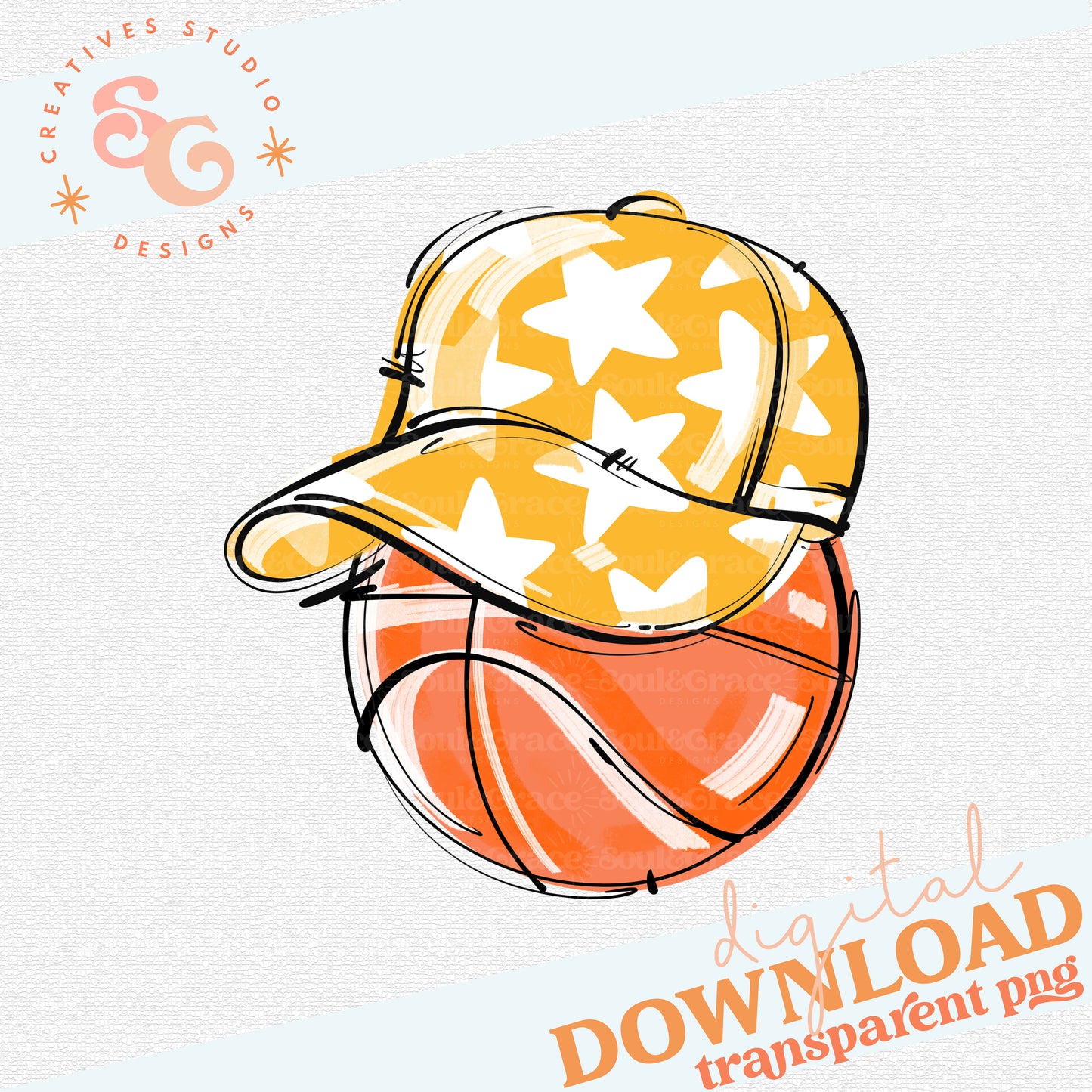 YELLOW PLAY BALL HAPPY FACE BASKETBALL
