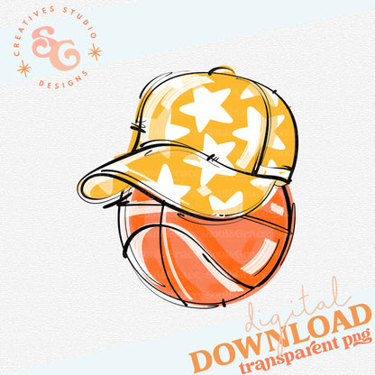 YELLOW PLAY BALL HAPPY FACE BASKETBALL