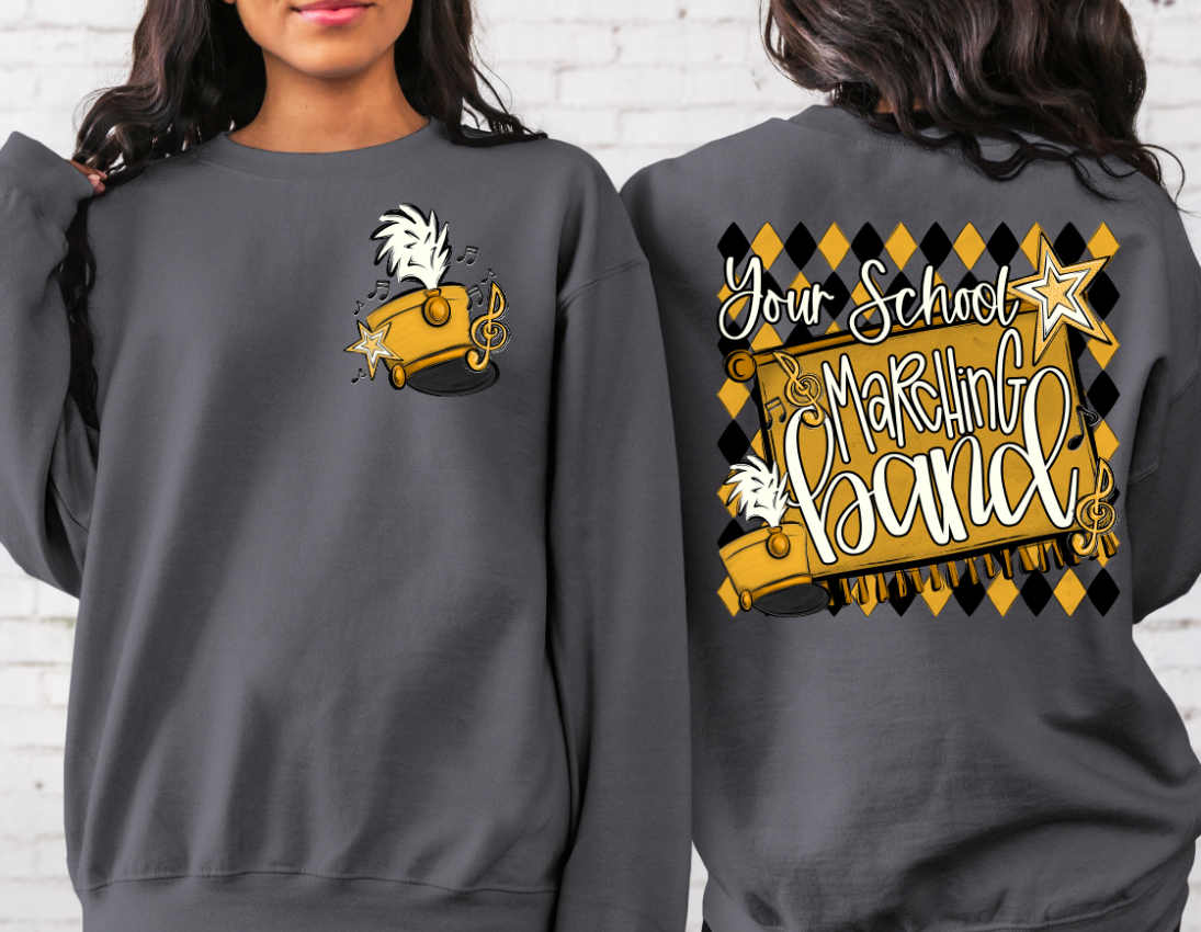 MARCHING BAND ARGYLE YELLOW