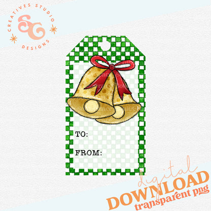 Christmas Bells Gift Tag