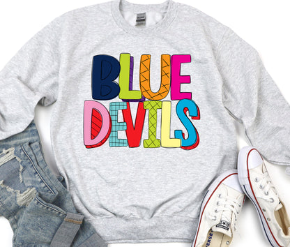 Stripey Mascot Blue Devils