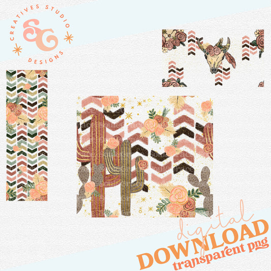 Boho Desert Tumbler Set with Bonus Pen Wrap   [TUMBLER WRAP]