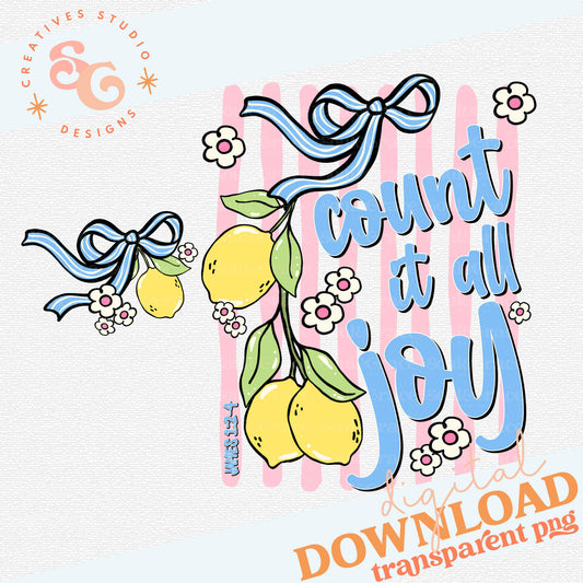 COUNT IT ALL JOY - INCLUDES POCKET PNG