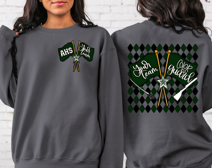 COLOR GUARD ARGYLE DARK GREEN