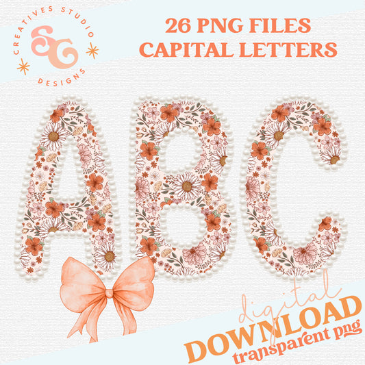 FANCY FALL ALPHABET WITH BOW