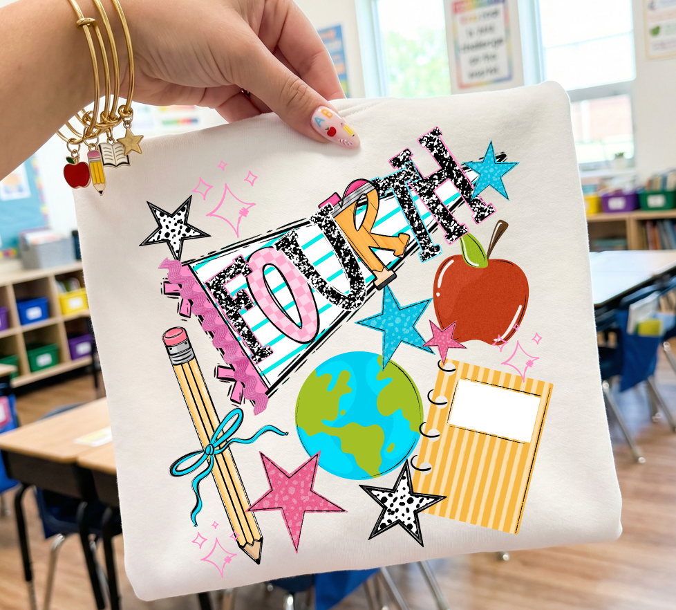 BACK TO SCHOOL NAME PENNANT FOURTH