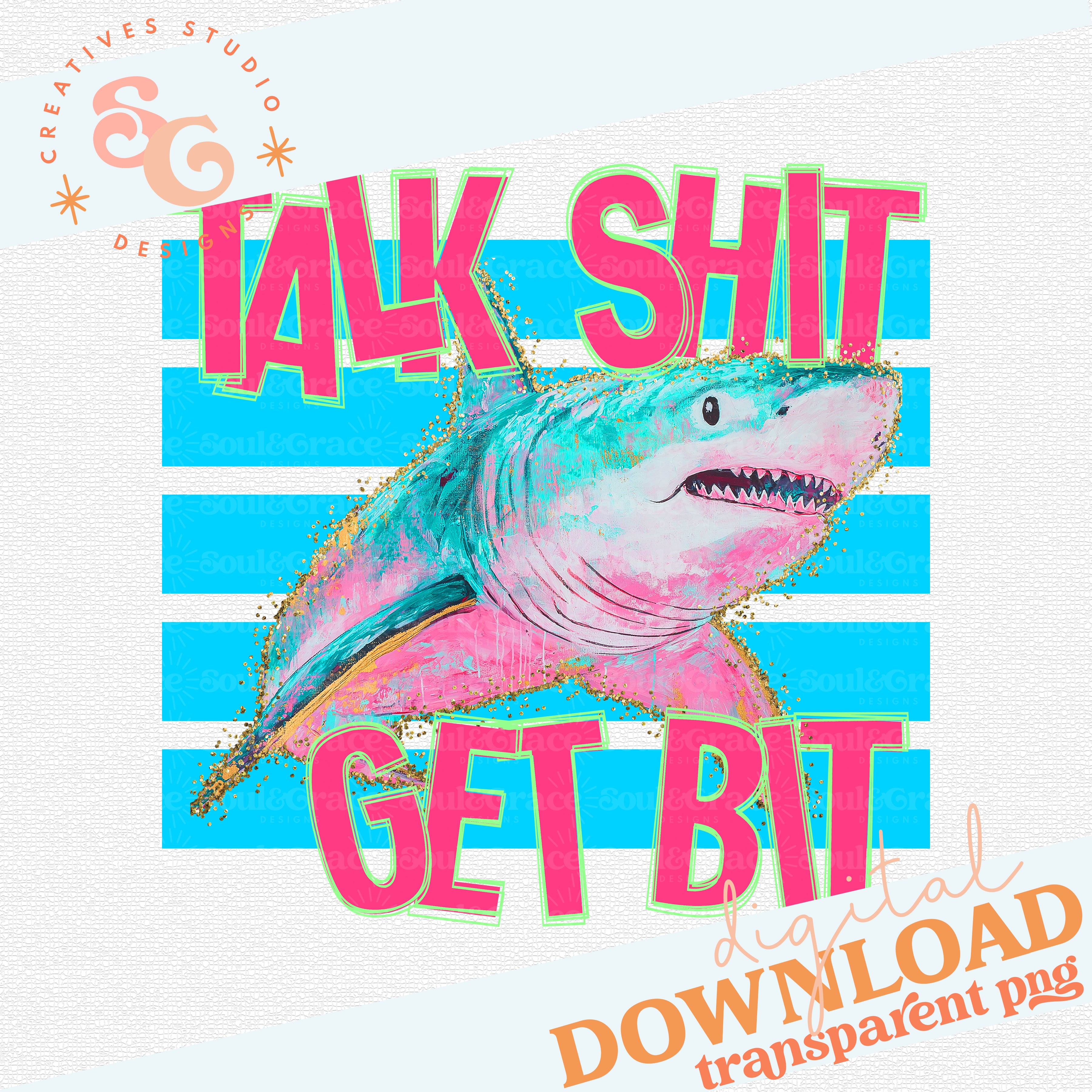 GET BIT SHARK – Soul & Grace Designs