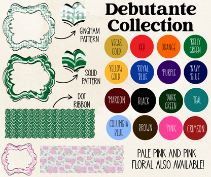DEBUTANTE COLLECTION CUSTOM - INITIALS ONLY