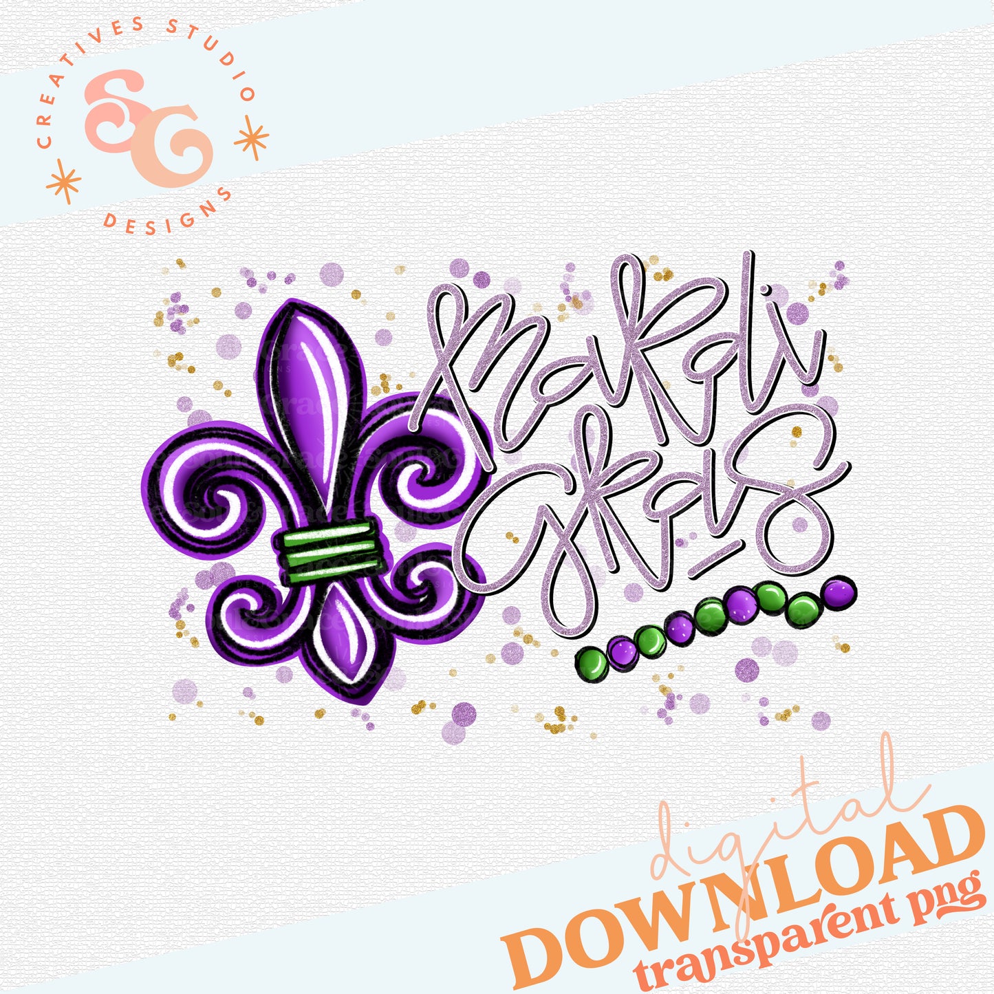 MARDI GRAS FLEUR DE LIS