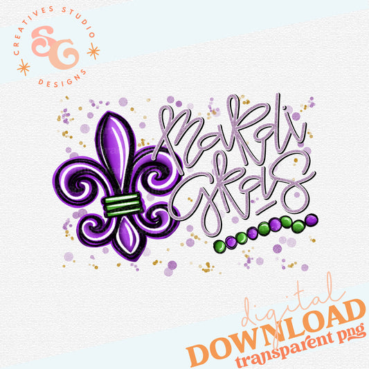 MARDI GRAS FLEUR DE LIS