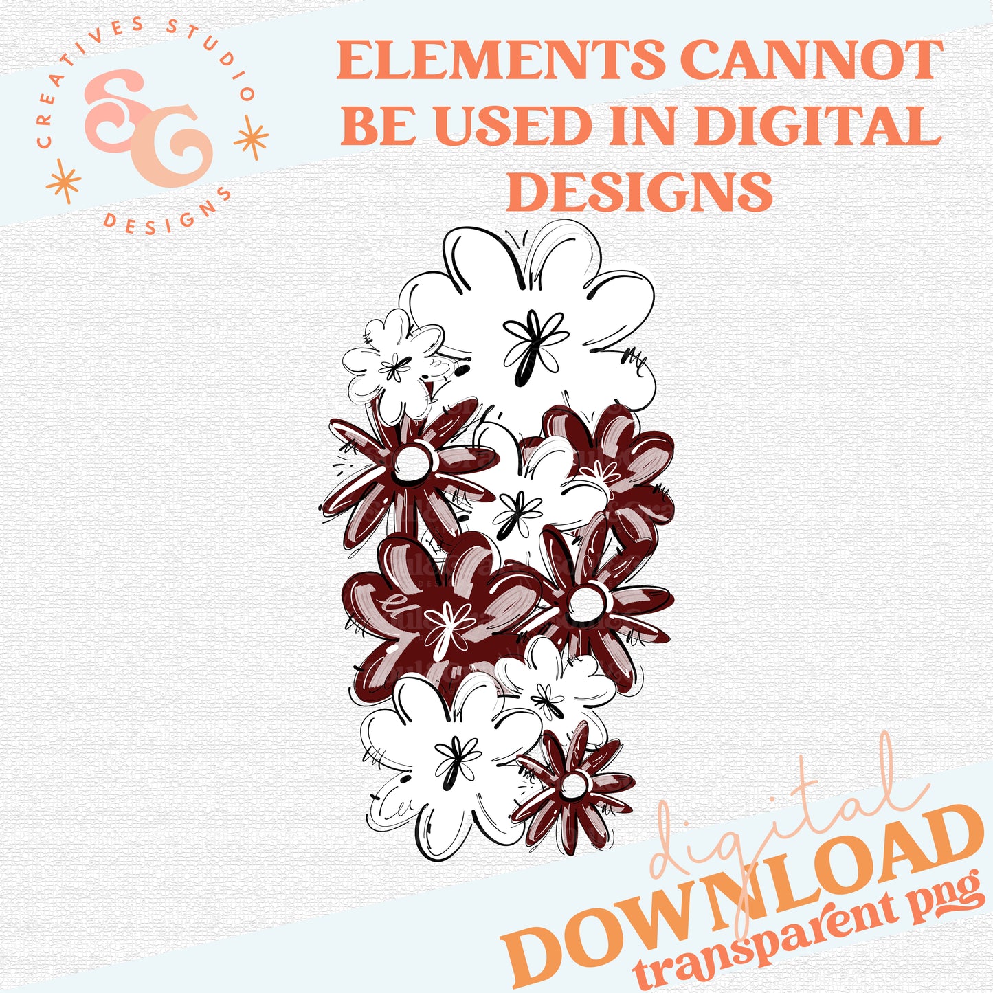 PLAY BALL FLOWER CLUSTER MAROON