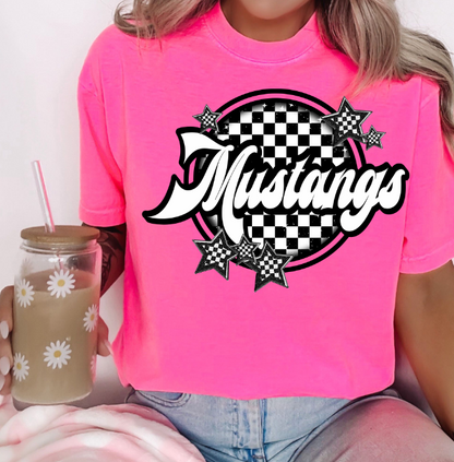 Mustangs Checker Mascots