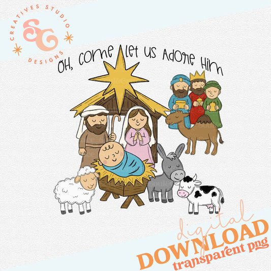 OH COME LET US ADORE HIM