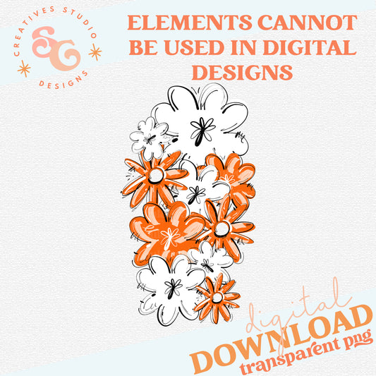 PLAY BALL FLOWER CLUSTER ORANGE
