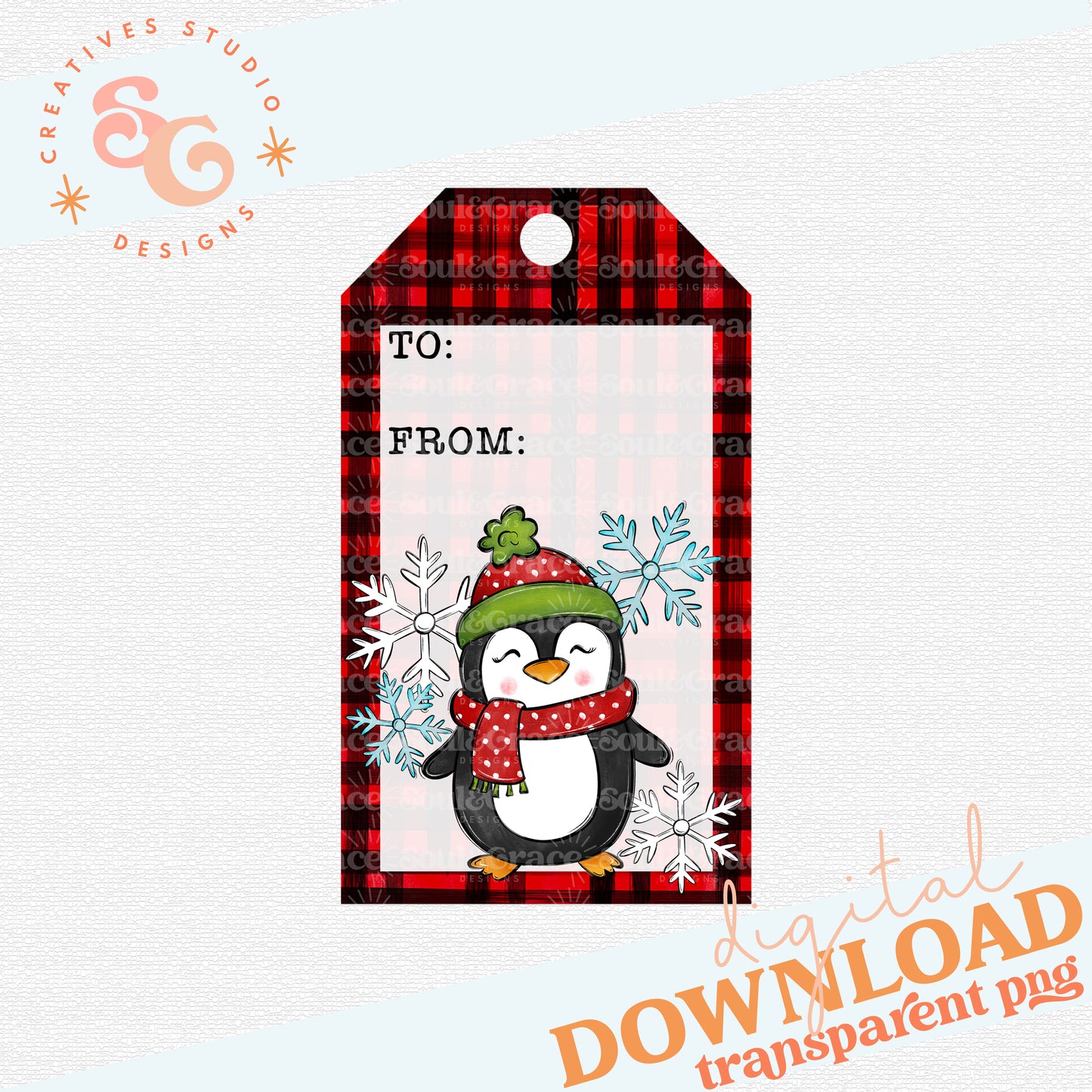 Penguin Gift Tag