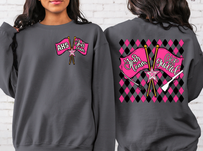 COLOR GUARD ARGYLE PINK