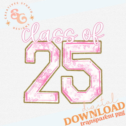 Toile Class of 25 Pink