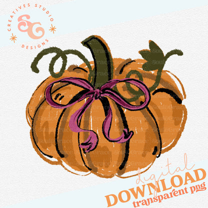 PUMPKIN WITH BOW