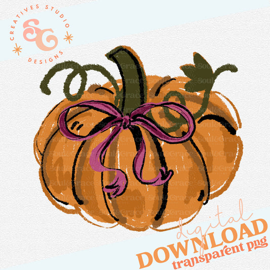 PUMPKIN WITH BOW