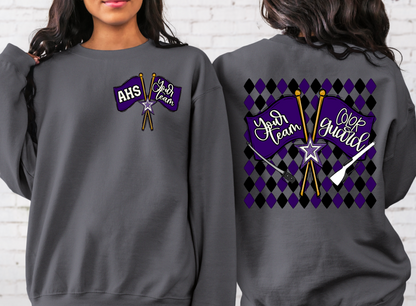 COLOR GUARD ARGYLE PURPLE