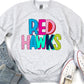Stripey Mascot Red Hawks