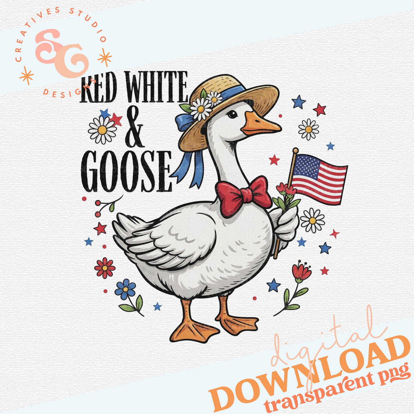 RED WHITE & GOOSE