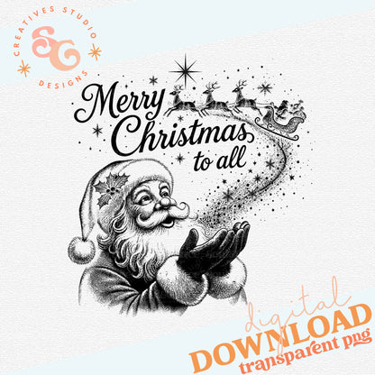 SANTA WISHES - THREE COLOR FILES INCLUDED