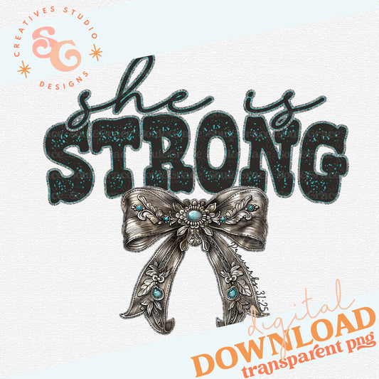 SHE IS STRONG - WESTERN BOW