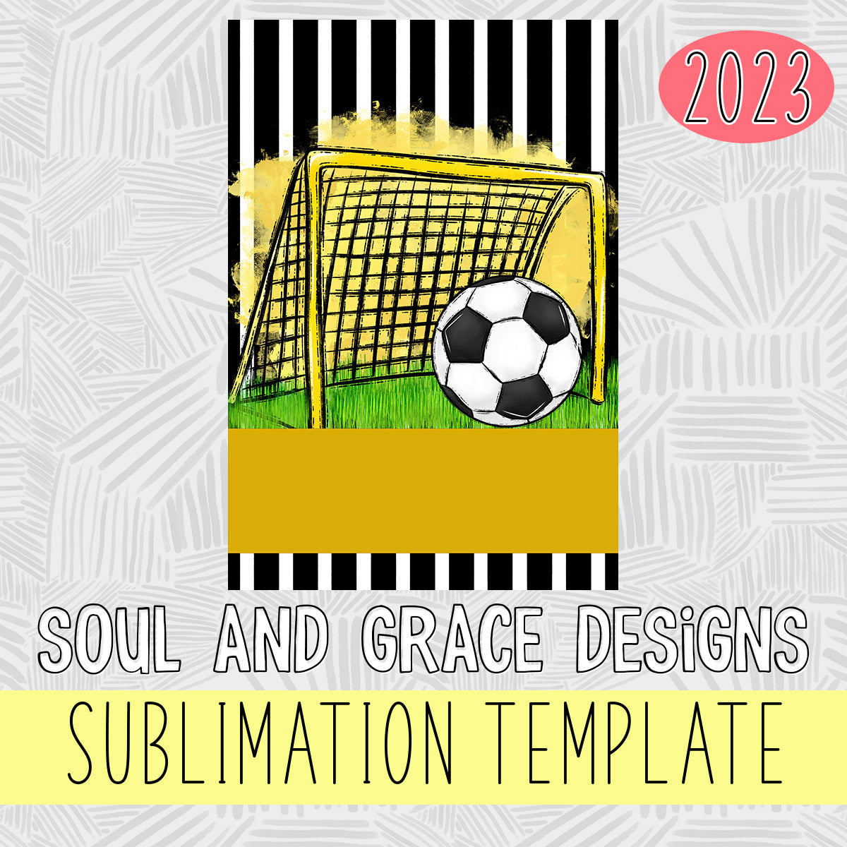 Team Spirit Soccer Garden Flag YELLOW – Soul & Grace Designs