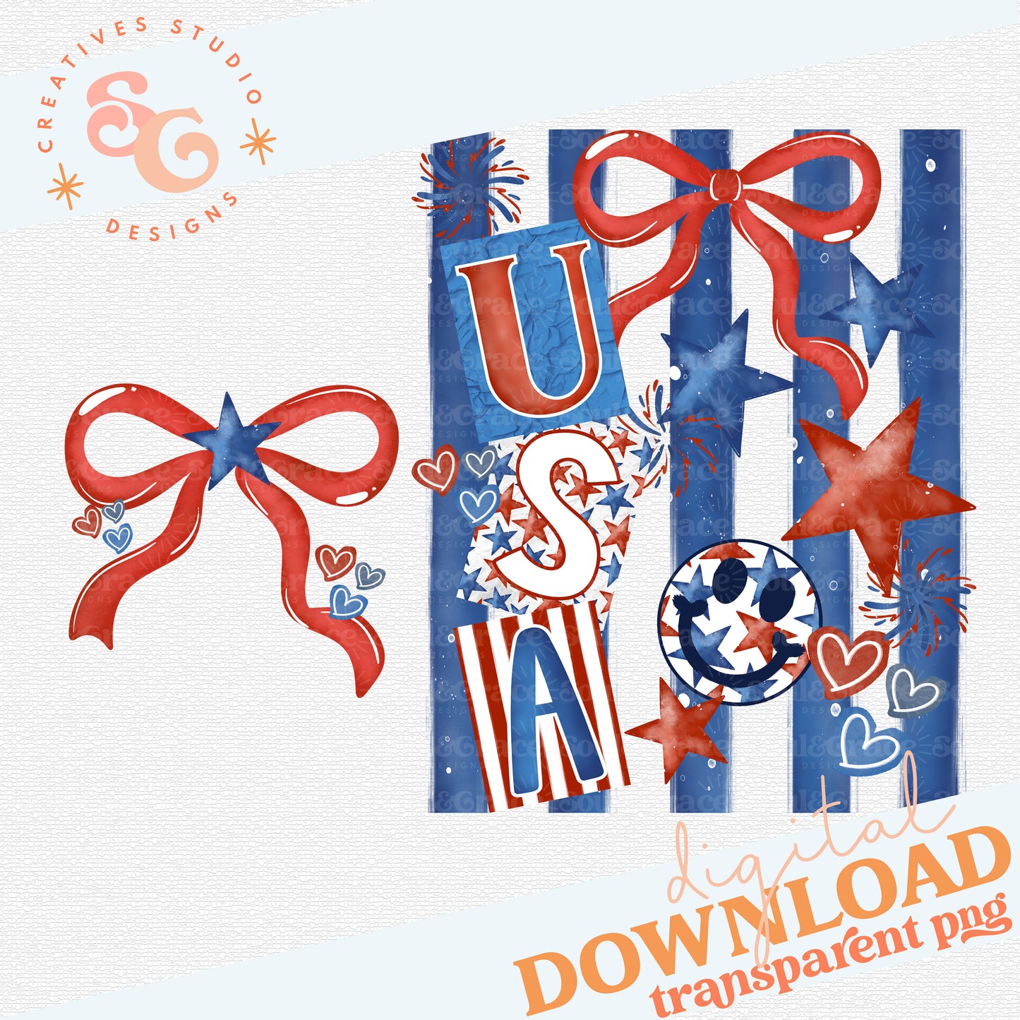 STRIPES USA - INCLUDES POCKET DESIGN