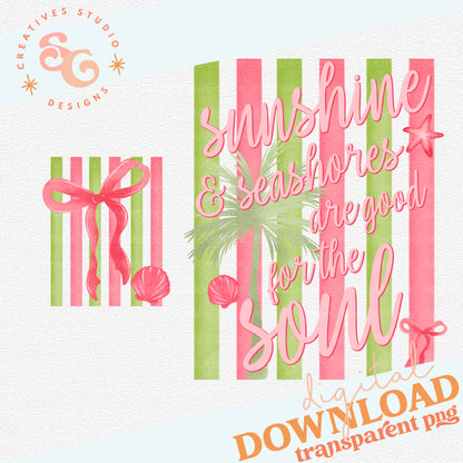 SUNSHINE & SEASHORES ARE GOOD FOR THE SOUL [INCLUDES POCKET PNG]