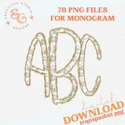 TOILE DOODLE MONOGRAM