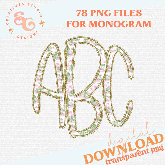 TOILE DOODLE MONOGRAM