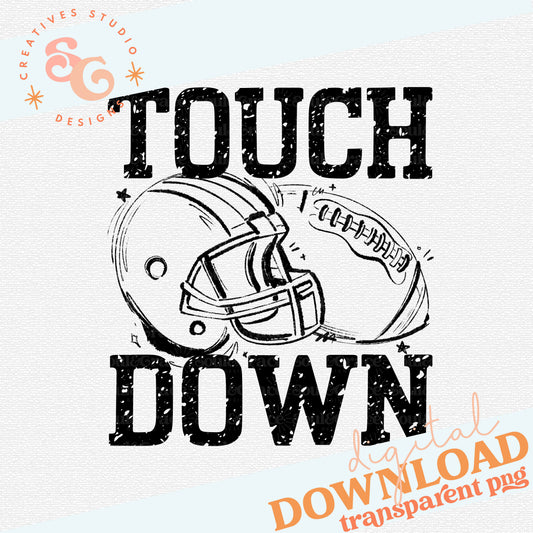 TOUCH DOWN SKETCHY FOOTBALL WITH POCKET PNG