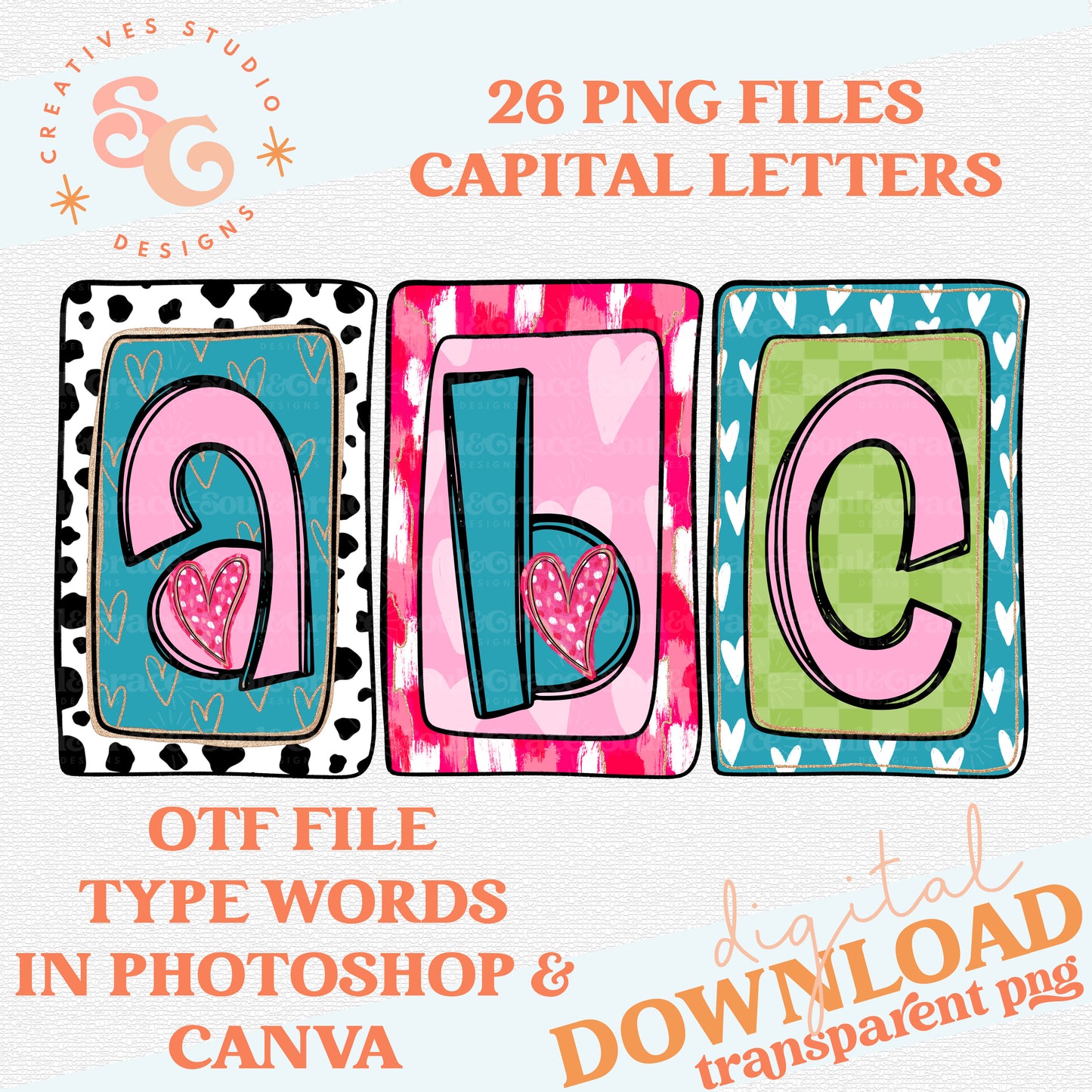 VALENTINES BOX ALPHABET & NUMBERS [OTF INCLUDED]