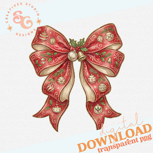 VINTAGE CHRISTMAS BOW