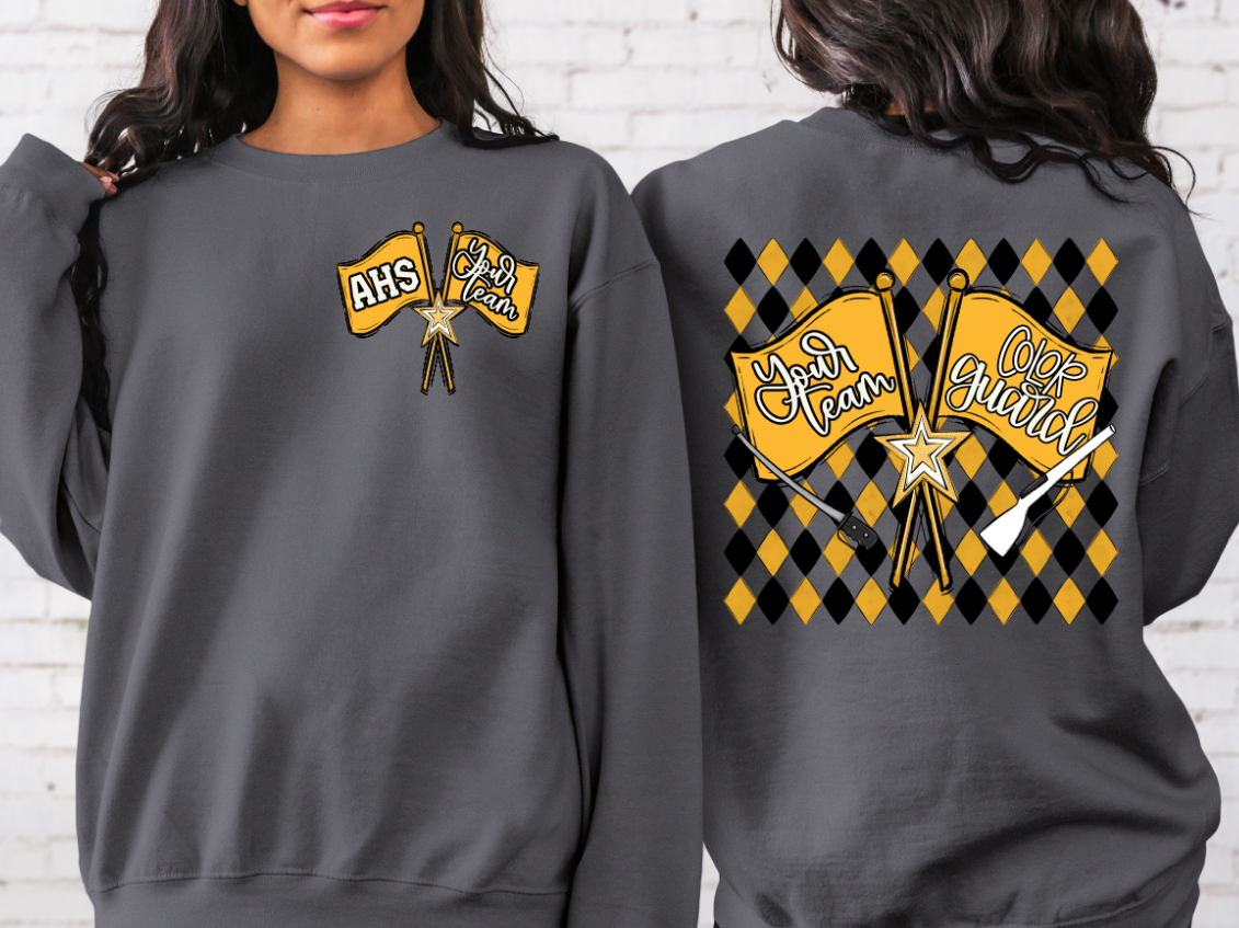 COLOR GUARD ARGYLE YELLOW