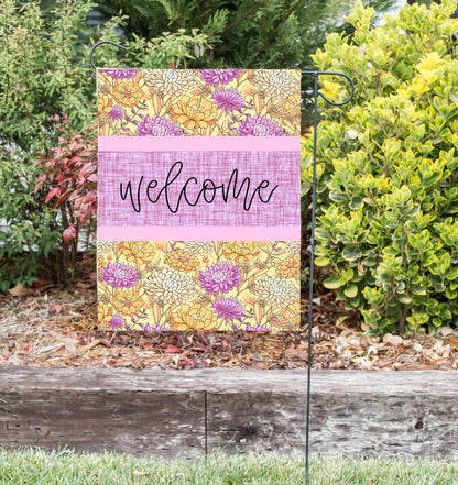 Zinnia Flowers [Garden Flag]